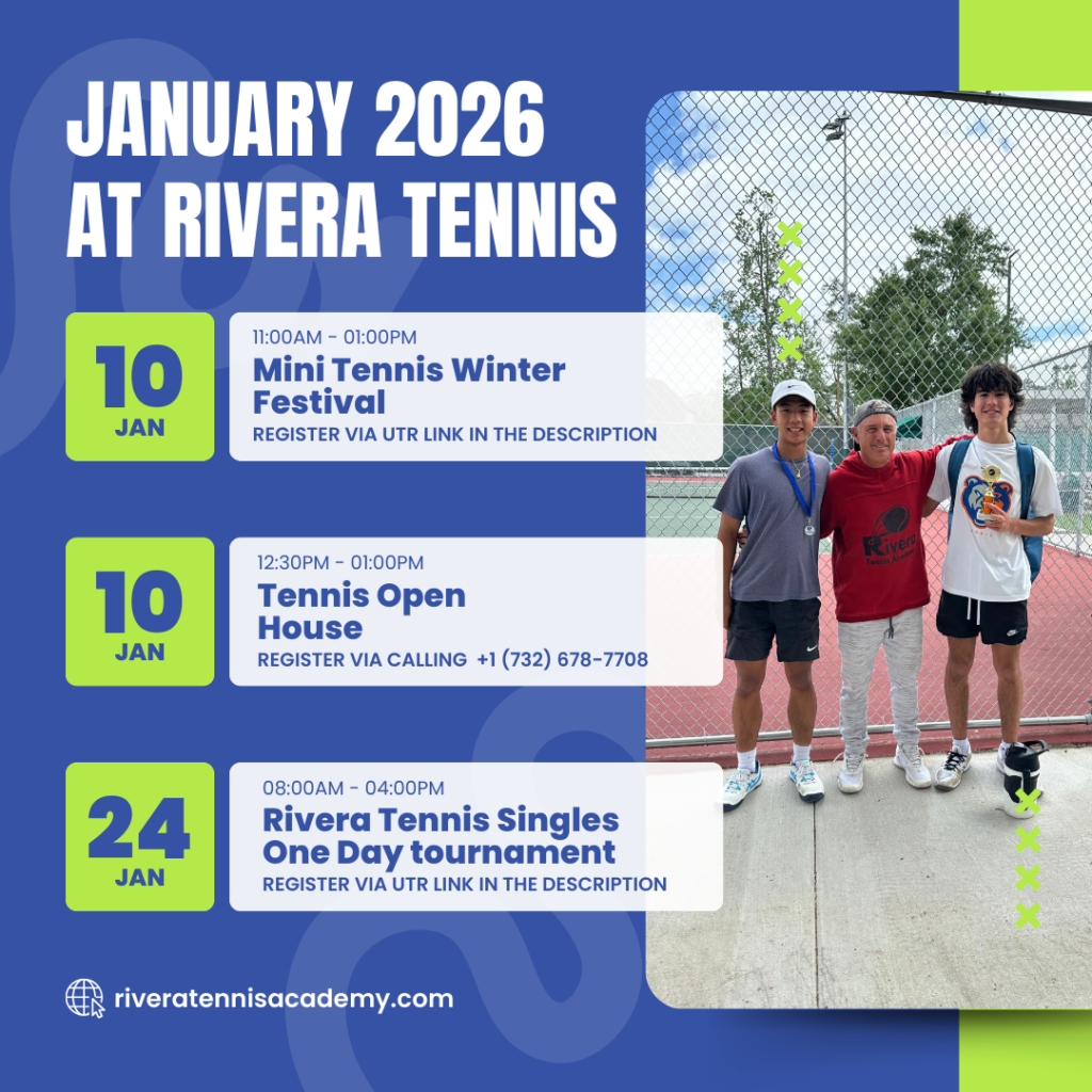 Tennis events scheduled for January 2026